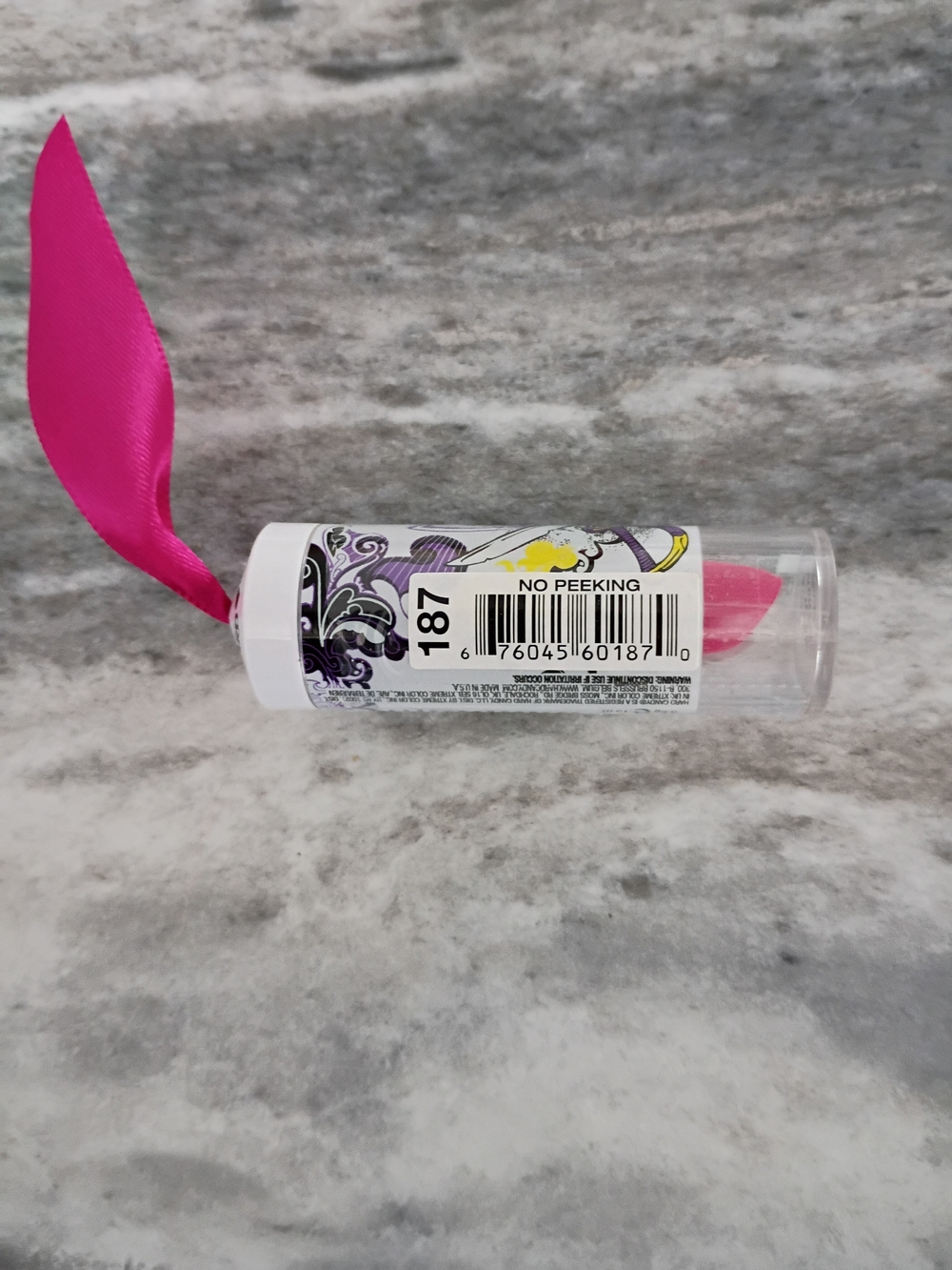 Hard Candy Pink Lip Balm Tube with Ribbon – Women Bath & Body